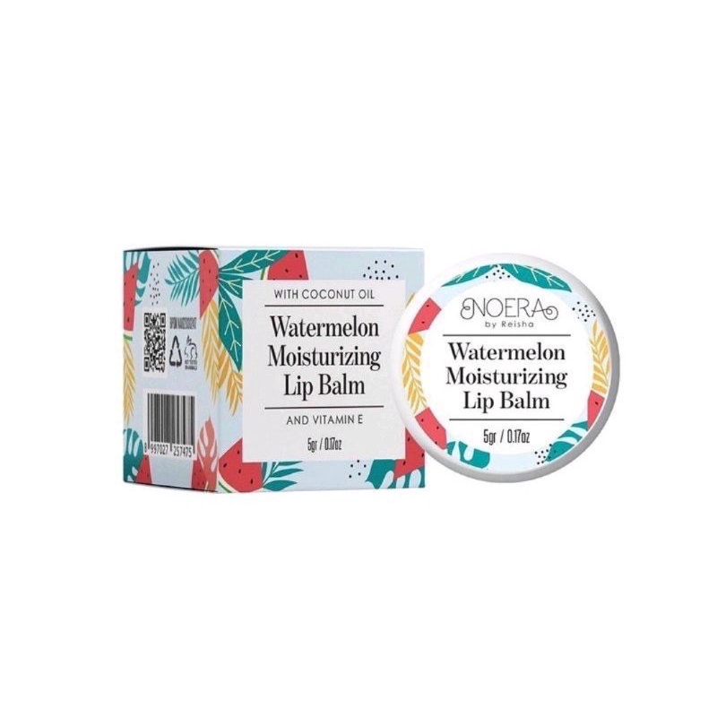 NOERA WATERMELON MOISTURIZING LIP BALM dan LIP SCRUB