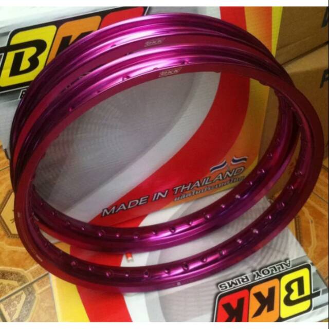 SEPASANG VELG BKK UNGU ORI THAILAND 140/160 RING 17   *