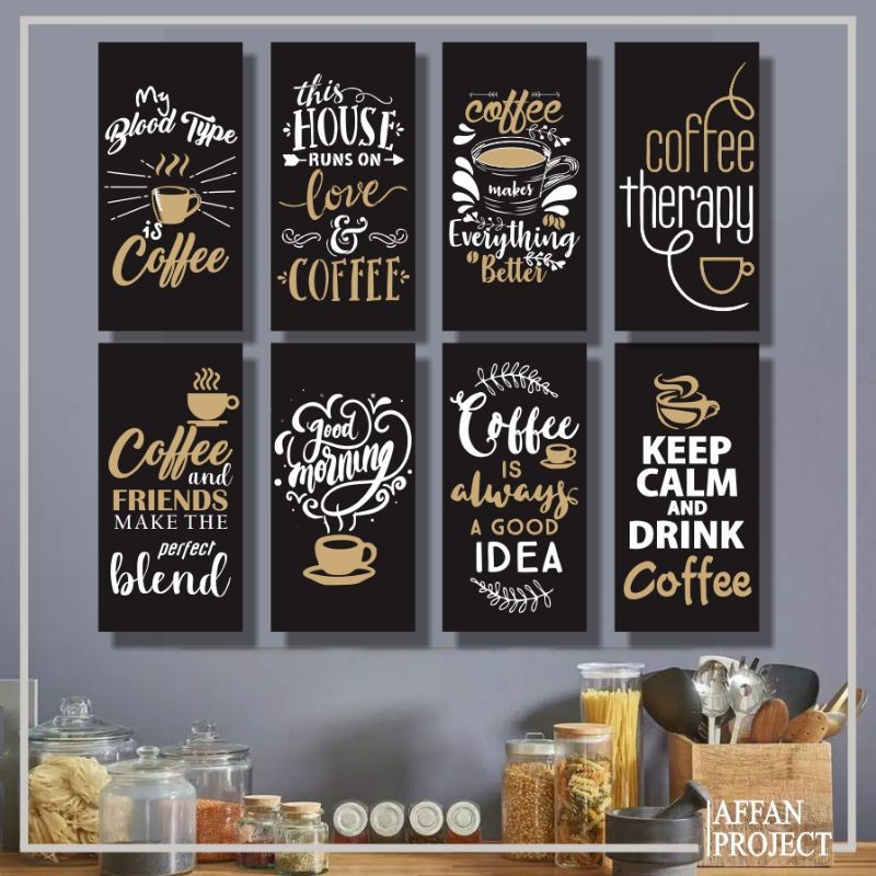Pajangan Hiasan Dinding Walldecor Dekorasi Dapur Tema Cafe Kopi