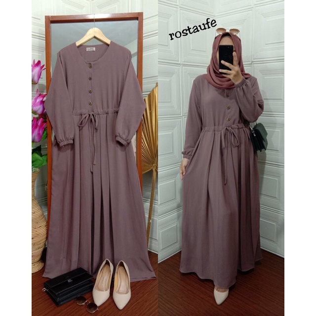 Sabrina Serut /belt gamis wanita bahan Shakila