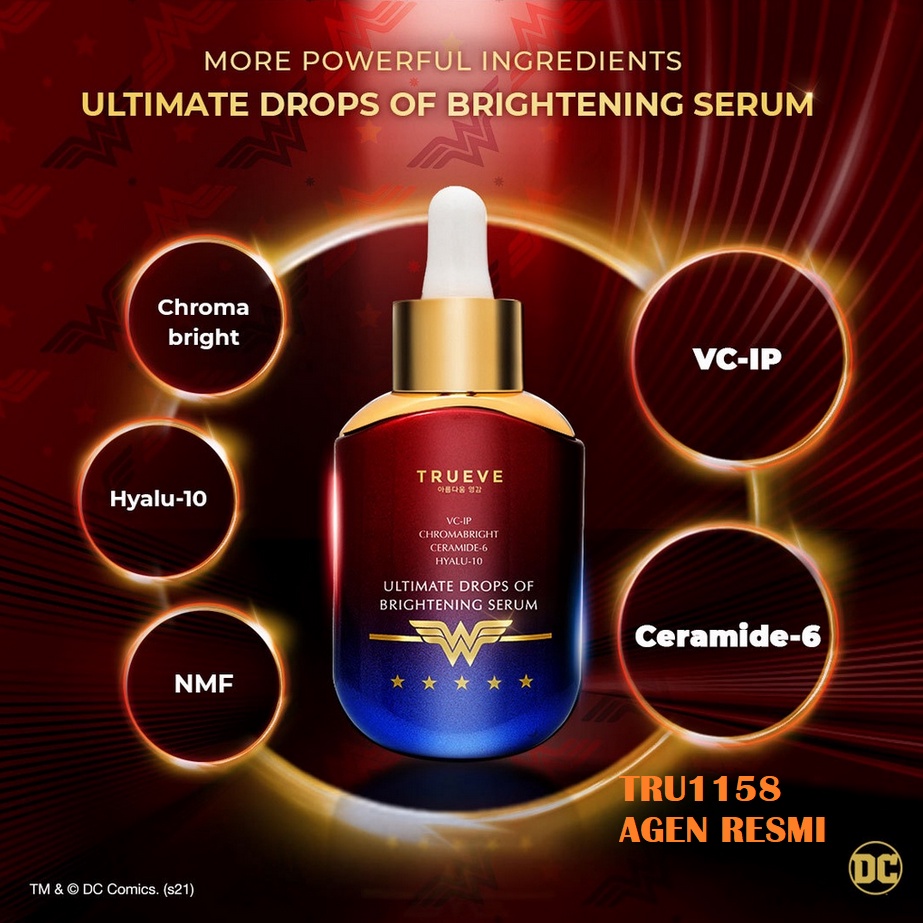 TRUEVE Wonder Woman Ultimate Drops of Brightening Serum