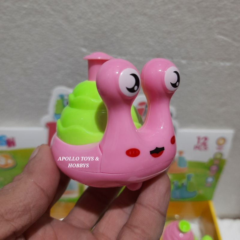 MAINAN ANAK HAPPY SNAIL / SIPUT LUCU DITEKAN JALAN