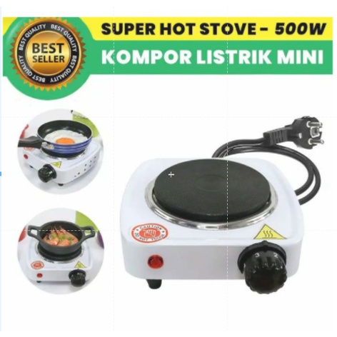 MINI KOMPOR LISTRIK 1000W HOT PLATE KOMPOR LISTRIK SUPER MULTIFUNGSI