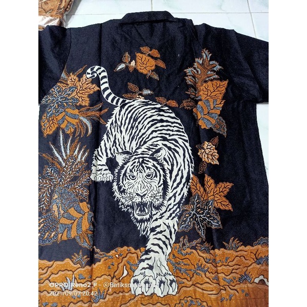 MACAN PUTIH ALJAYA ALJAYA KEMEJA BATIK SOLO PRIA LENGAN PANJANG PENDEK LAPIS FURING ATASAN PREMIUM