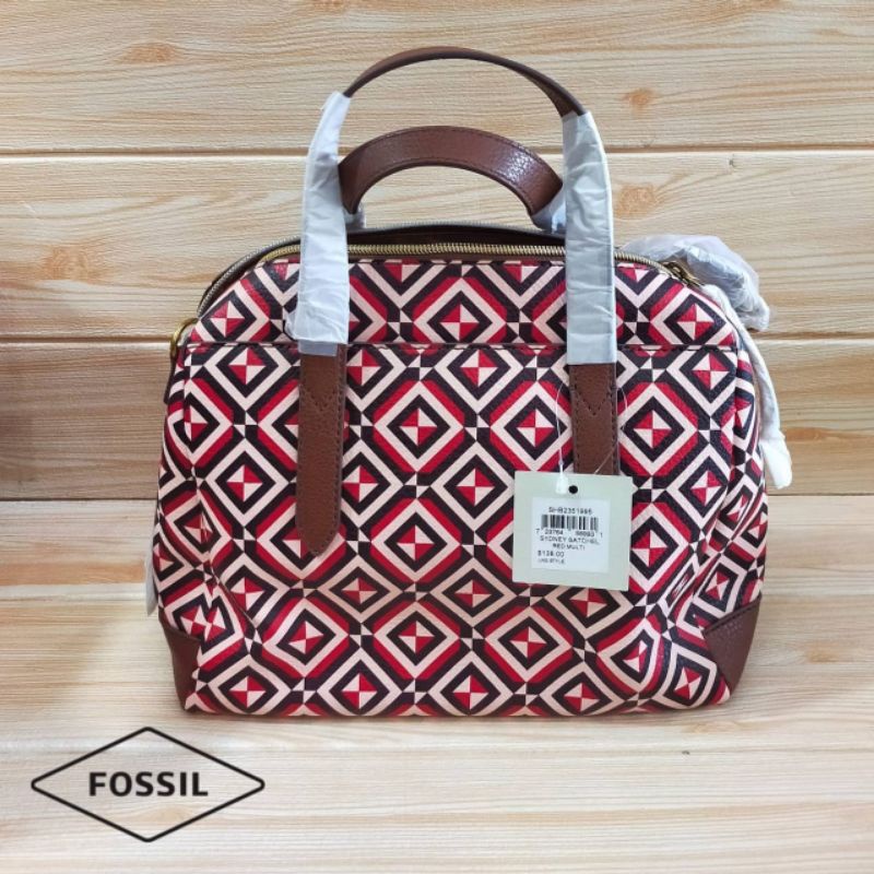 Sydney Satchel Red Multi