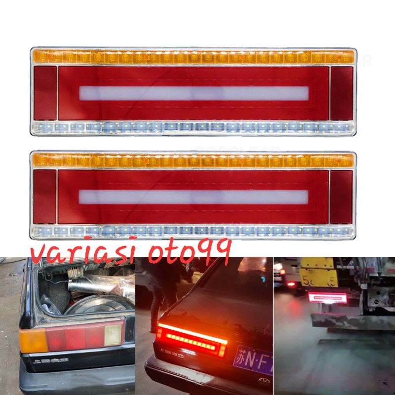 LAMPU STOP LAMP MOBIL TRUCK TRUK UNIVESAL LAMPU REM MOBIL BELAKANG  DC 24 VOLT 3 WARNA