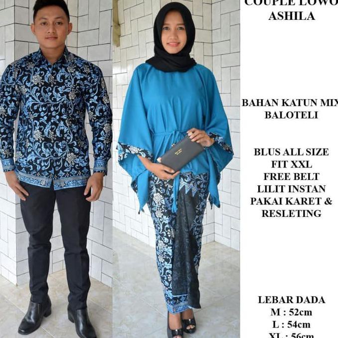 PRODUK READY... SARIMBIT BATIK LOWO JUMBO BAJU COUPLE BATIK KELUARGA ROK LILIT INSTAN MURAH