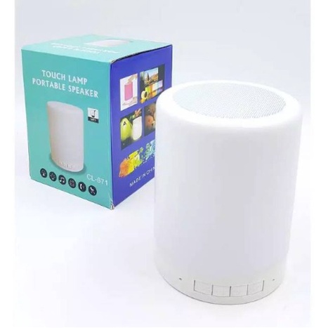 SPEAKER BLUETOOTH LED SMART TOUCH LAMP LAMPU TIDUR CL671