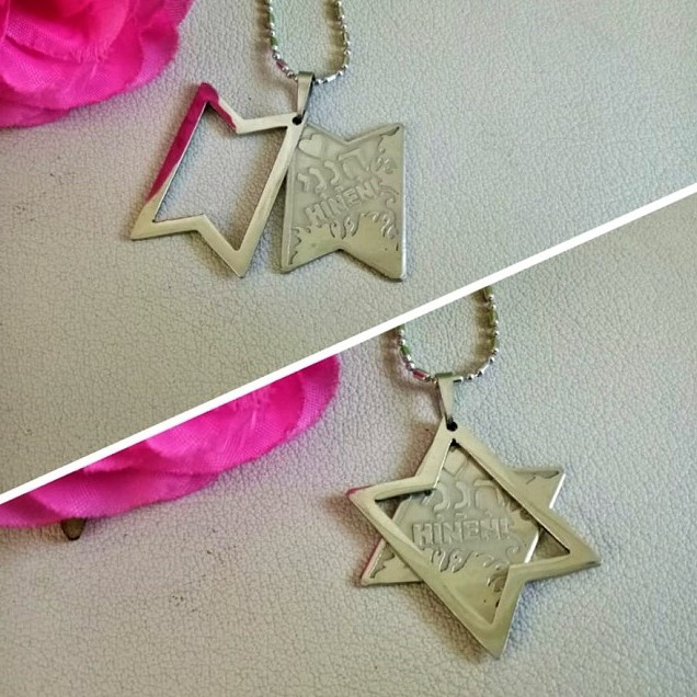 Kalung Bintang Daud Double Dawid Star of David Aksesoris Rohani Kristen Profetik Mesianik Bahtera