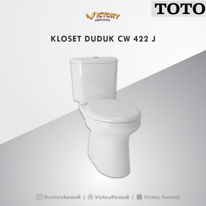 CLOSET DUDUK TOTO / KLOSET DUDUK TOTO CW 422 J PUTIH