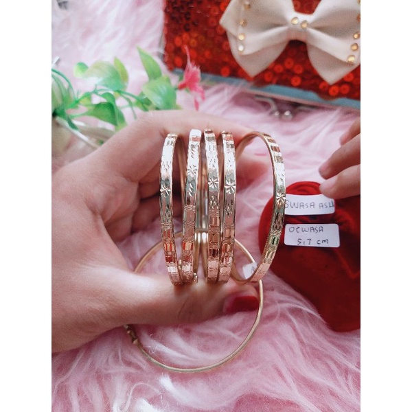 Emas Swasa ASLI Gelang Kroncong Berkancing Ecer 1 Ringan PERSIS EMAS ASLI