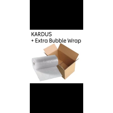 

Extra Packing Kardus dan Bubble warp