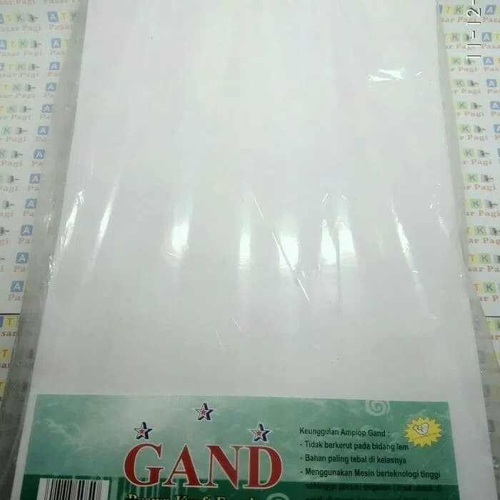 

Terbatas Amplop Folio Putih Polos Bergaransi
