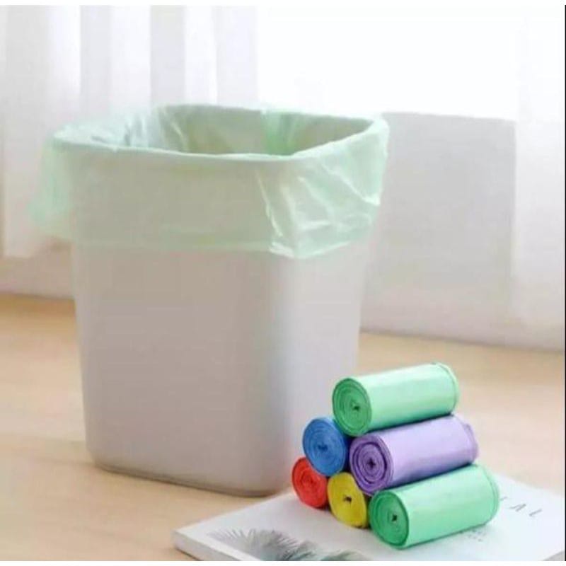 Kantong Plastik Sampah Gulung 45x50 1 Roll isi 20 pcs Dan Plastik Sampah Hitam