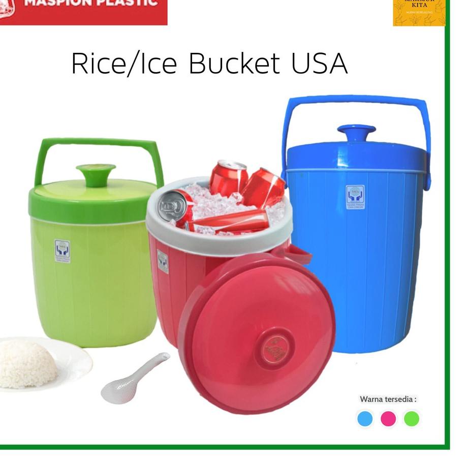 ✶ Termos Es Maspion 6 8 10 / Termos Nasi Maspion / Termos Es Batu / Rice Ice Bucket USA ▼