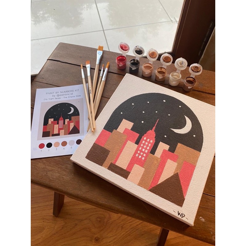 

Mi Paint by Numbers Kit: City Night Series - The Empire State Paint Inc. ID Painting by Number