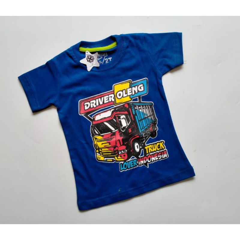 (COD) KAOS TRUCK OLENG (USIA 2-8 TH)