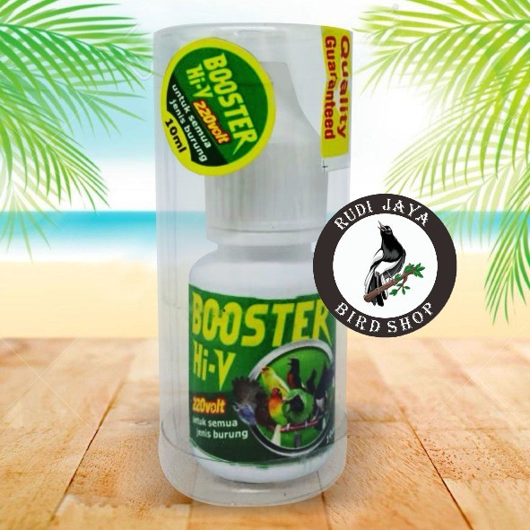 BOOSTER HI-V 220 VOLT 10ML VITAMIN PENGGACOR BURUNG PLECI PENAMBAH STAMINA BURUNG MURAI KACER KENARI