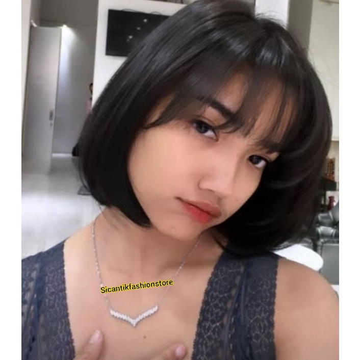 Kalung Fuji Kalung Titanium Viral Terbaru Terlaris Anti Karat selamanya warna Gold rose Gold Silver Fashion Wanita Kalung fuji kesenian