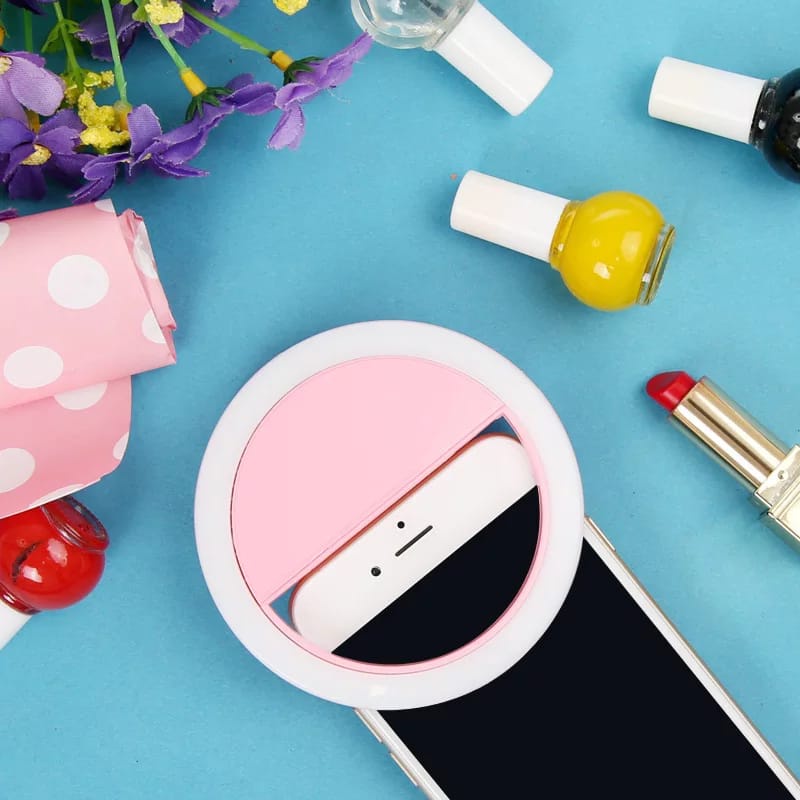 [Eike] - Selfie Ring Light Led Mini Clip Portable / Lampu Selfie Led Bulat / Ring Light Mini / Ring Light / Lampu Selfie