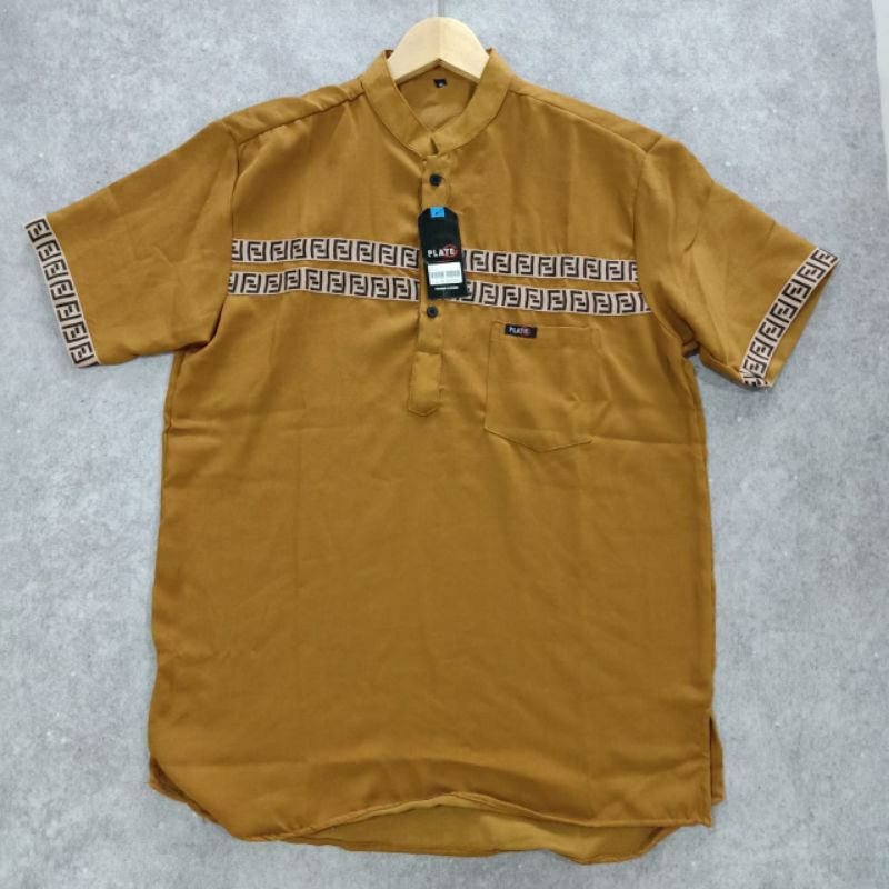 Kurta ff lengan pendek pria koko kurta lengan pendek