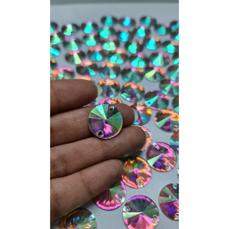 BERLIAN DIAMOND mirip SWAROVSKI RESIN KW1 BULAT dijual perBUTIR