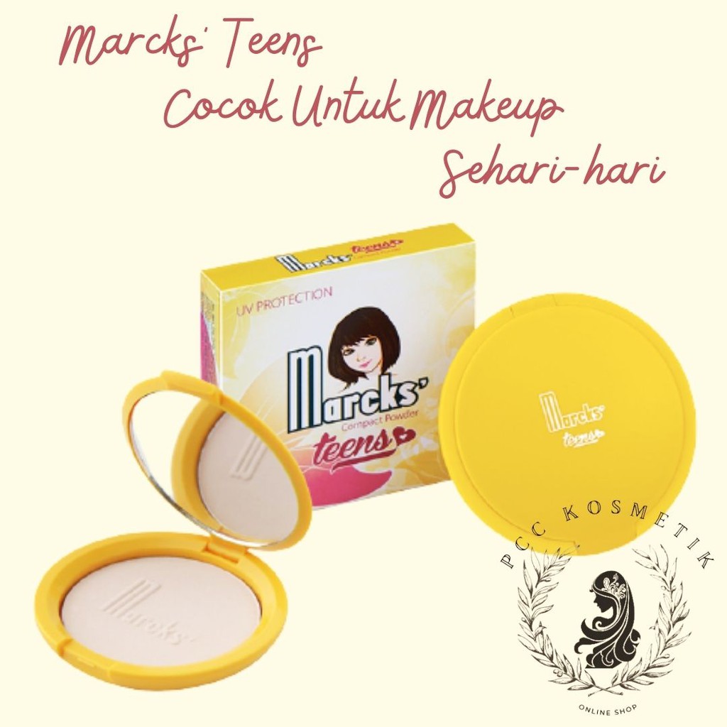 MARCKS' TEENS COMPACT POWDER / BEDAK PADAT 12GR GRATIS REFILL