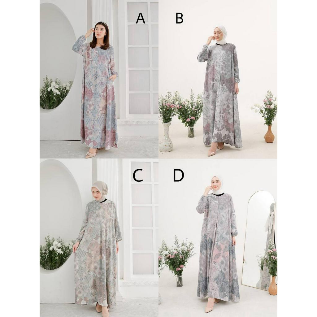 Artemis Fashion~ NAMIRA MAXI / ZANETA KAFTAN / CASELA MAXI DRESS  dress motif bunga, Korean Maxi Dress