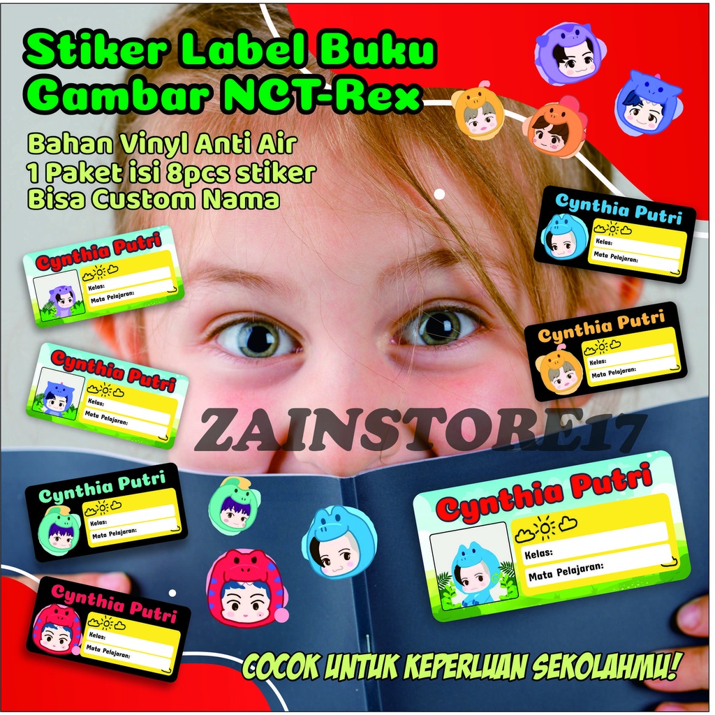Label Nama NCT REX -Gambar TinyTan Bisa Custom