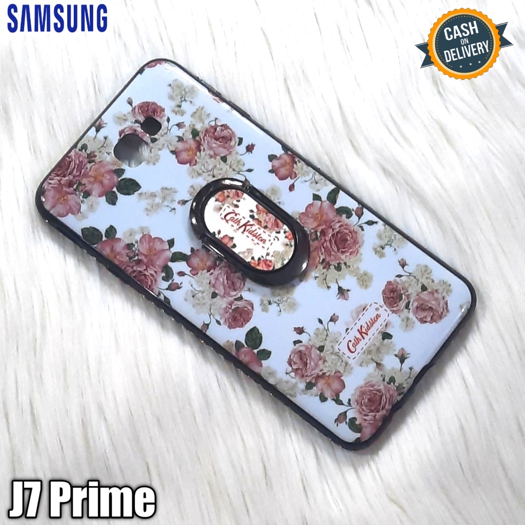 case ring motif bunga for samsung J7 prime