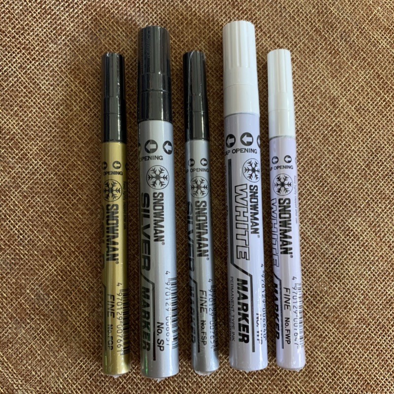 

Snowman Paint Marker Gold / Silver / White