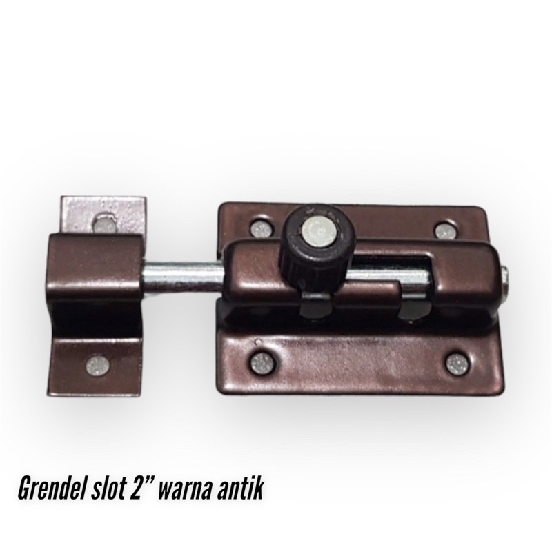 Grendel pintu slot 2” coklat merk Frt