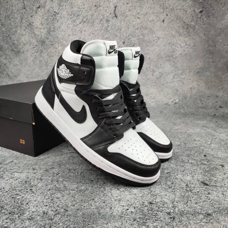 black white nike jordan