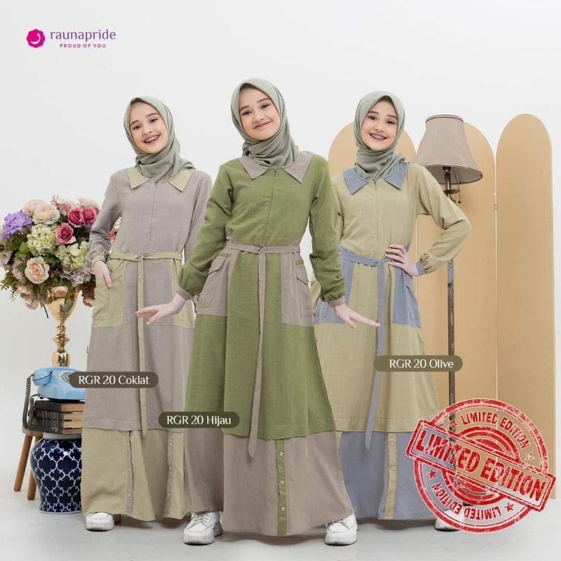 RAUNA Gamis Remaja Rgr 20 Fashion Muslim