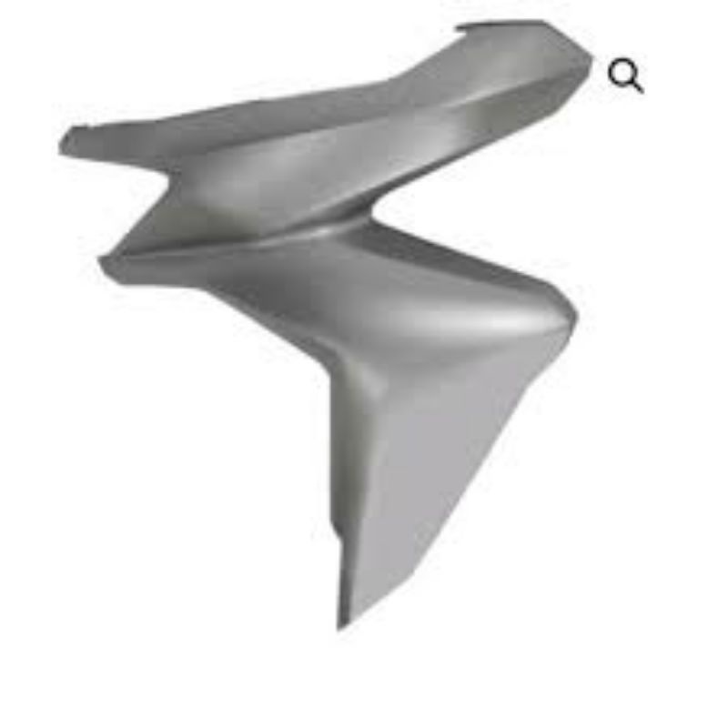 cover depan kanan silver vario 150 / cover tebeng sayap kanan vario 150 / 64501-K59-A70ZS