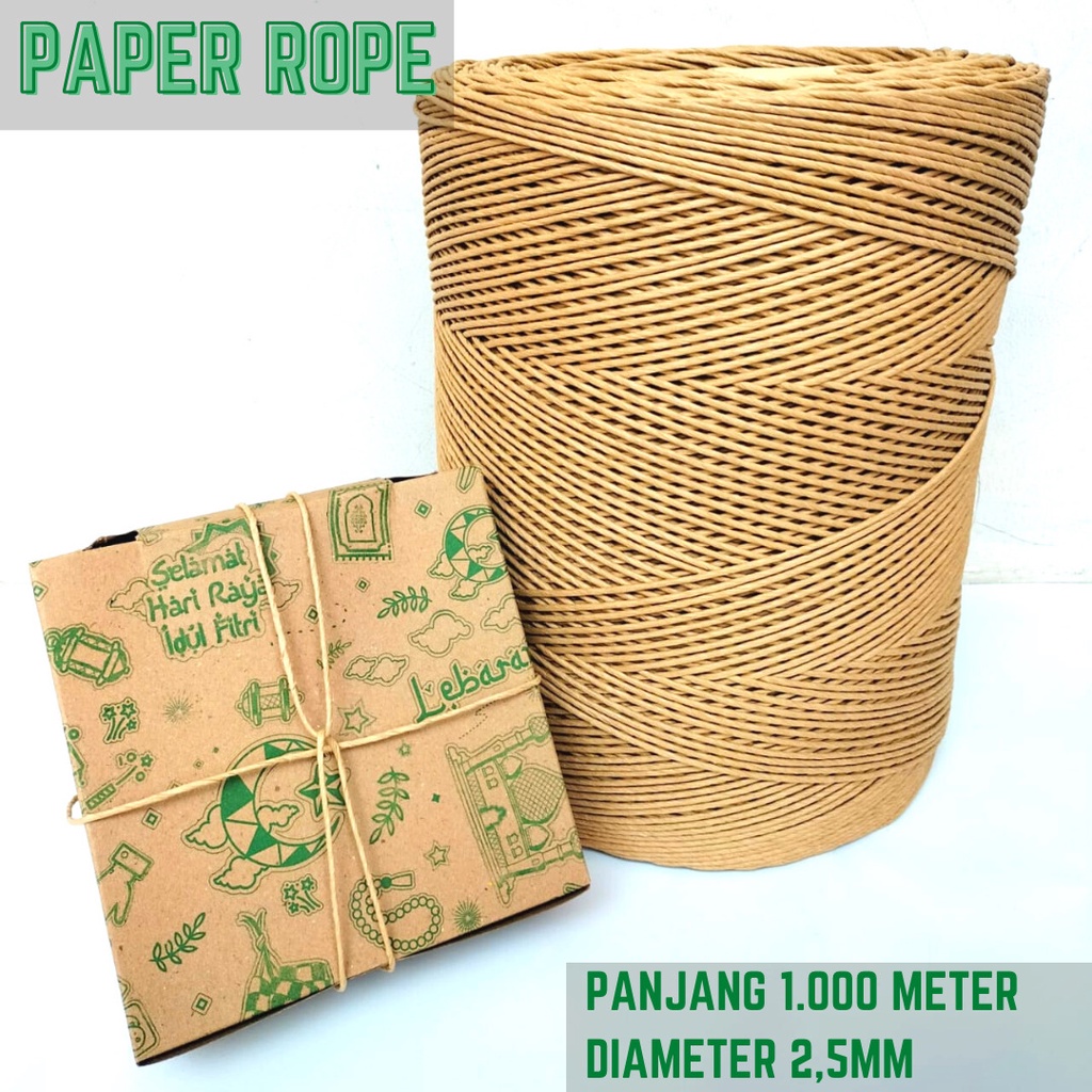 Tali Kertas Tali Rami Paper Rope (PR1-Panjang 1.000 M)