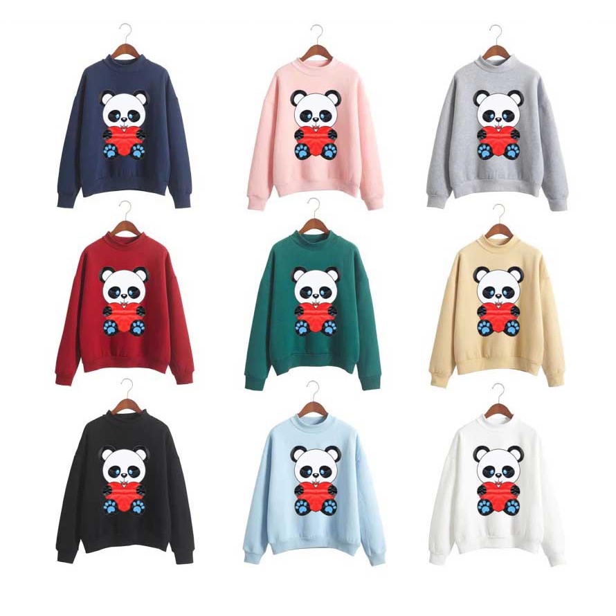 Bess - Sweater Murah Wanita / Sweater Lengan Panjang PANDA LOVE