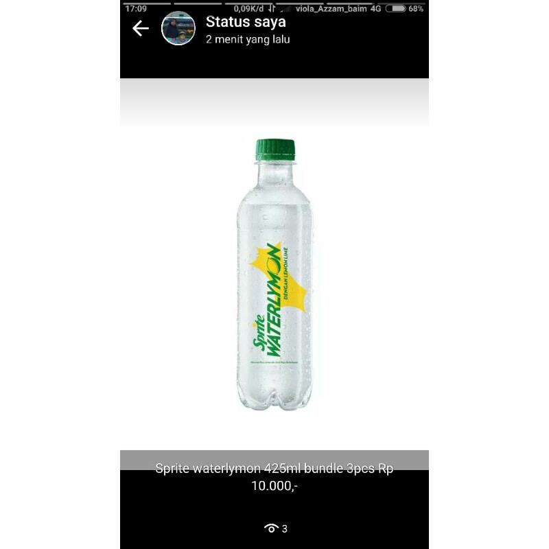 

Sprite waterlymon 425ml