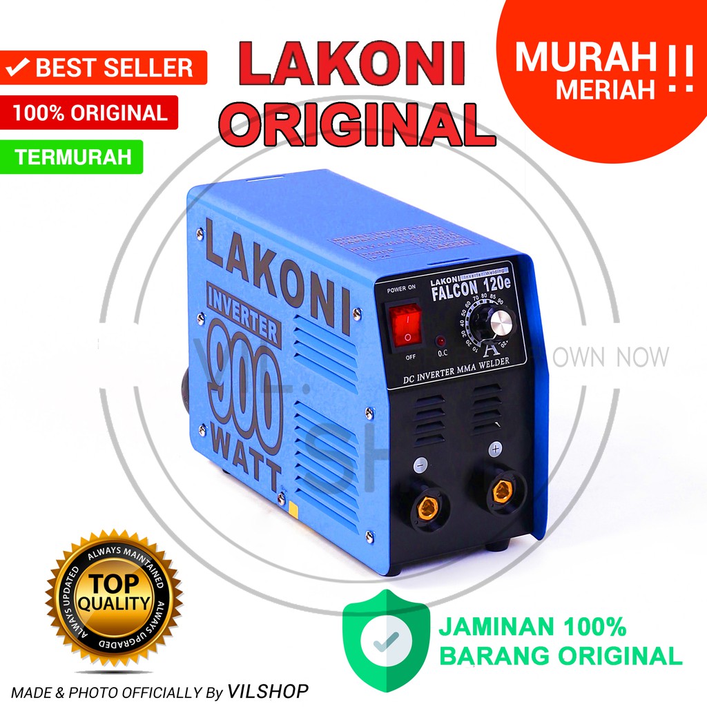 LAKONI FALCON 120E INVERTER LAS / MESIN LAS LAKONI 900 WATT / TRAFO LAS 900 WATT TRAVO LAS LISTRIK