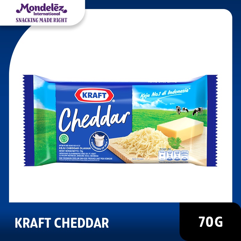 

Kraft Keju Cheddar Box 70g, ukuran ekonomis untuk masak kue dan burger