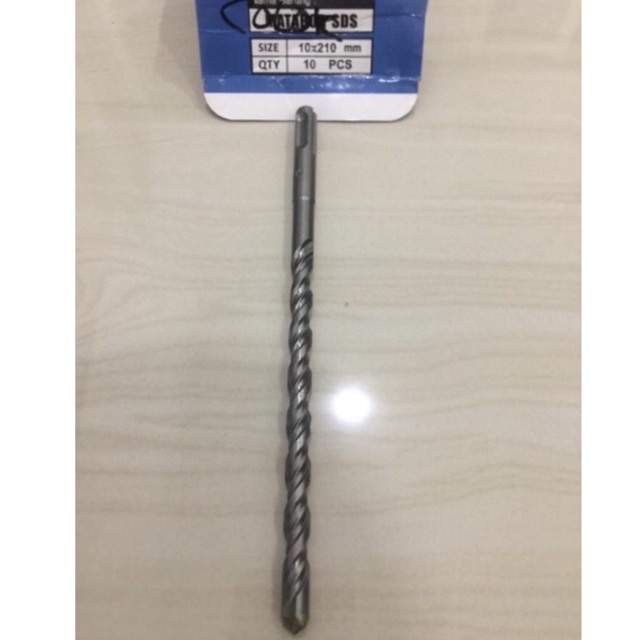 MASSAKI 10x210 Mata bor beton colok 10mm x 21cm sds plus tembok dinding hammer drill 10 mili concret