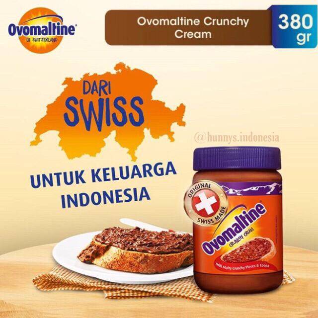 Khas Ovomaltine 380 gram / Selai Cokelat Ovomaltine Crunchy 380gr