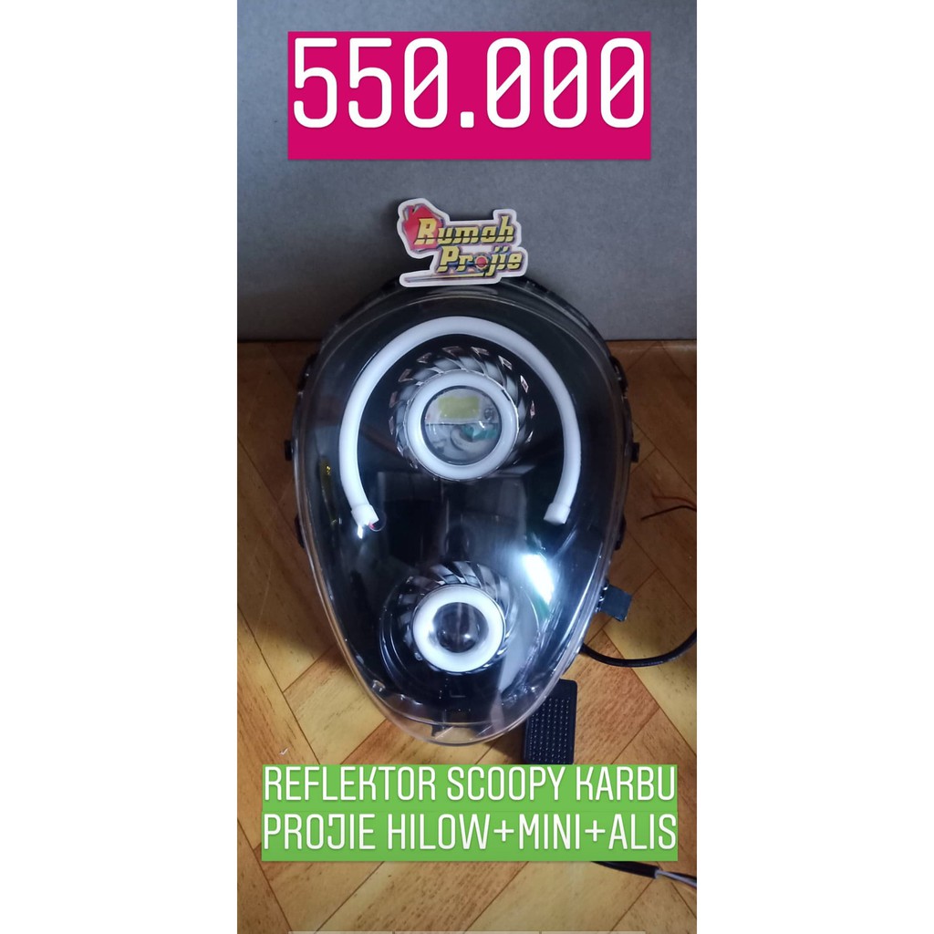 Reflektor Double Projie Scoopy Karbu Shopee Indonesia