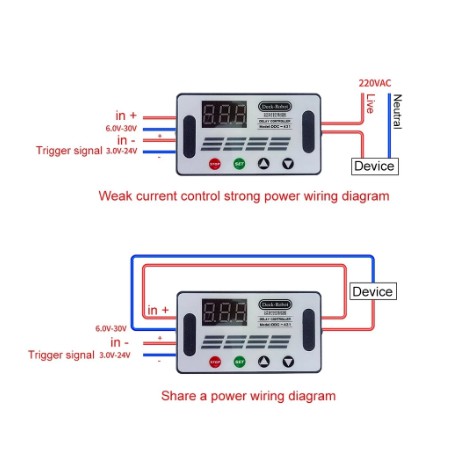 Timer Time Digital Delay Switch Control OFF ON Relay Programable PLC