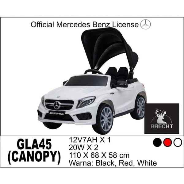 Mobil Aki Mercedes Benz GLA45 Unikid UK 751 Canopy Licensed Mainan Mobil Anak