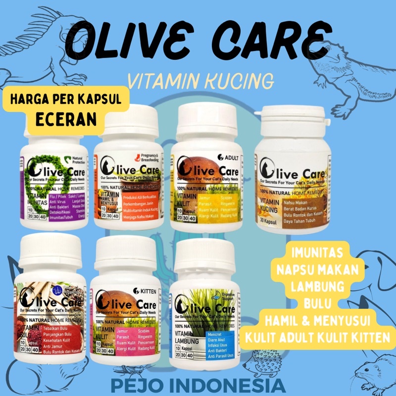 Olive Care Vitamin Kucing Kitten Gendut Napsu Makan Imunitas Bulu Lambung