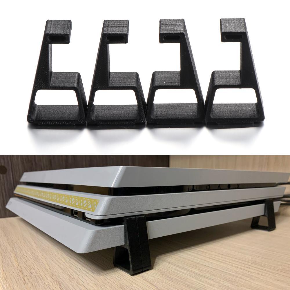 POPULAR Populer 4PCS Console Holder Horizontal Heighten Support Base Stand Untuk Sony PlayStation4 PS4 Slim Pro