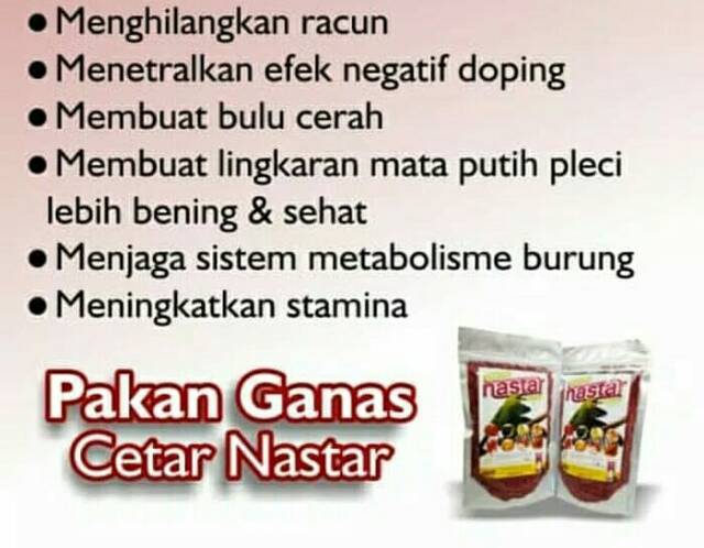Pakan Burung Pleci Oriental White Eye Ciblek Decu Gelatik Ganas