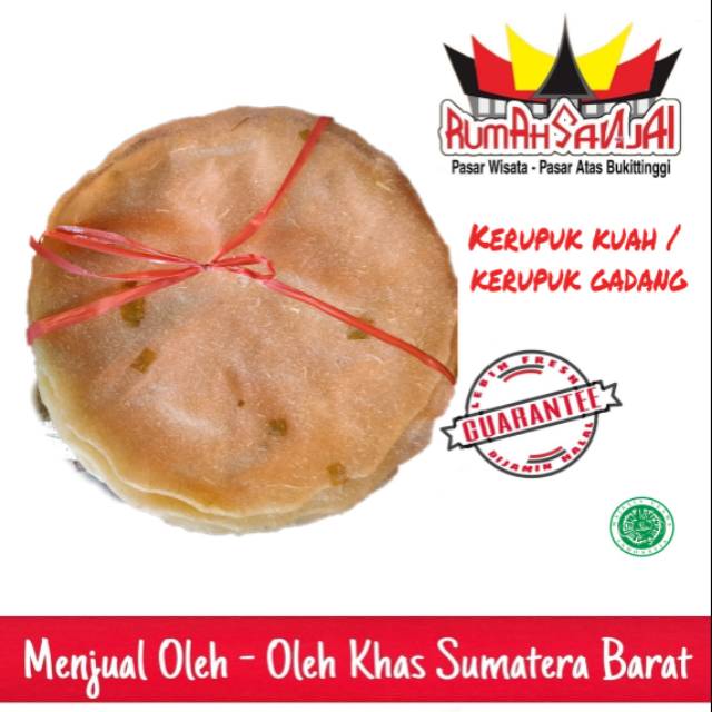 

Kerupuk kuah - kerupuk sate 1 ikat 50 keping by Rumah Sanjai