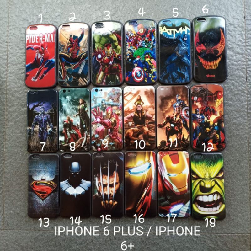 Case gambar iPhon 6+ 6 plus 5.5 motif cowok soft softcase softshell silikon cover